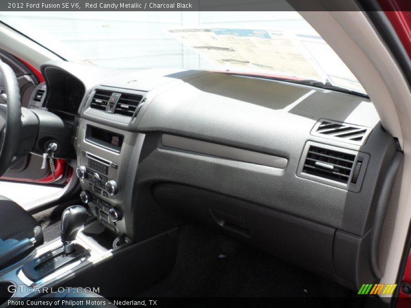Red Candy Metallic / Charcoal Black 2012 Ford Fusion SE V6