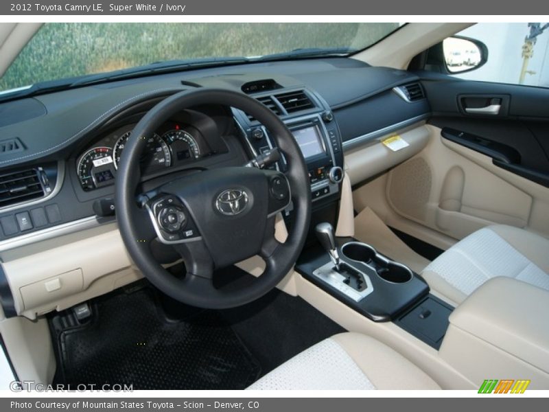 Super White / Ivory 2012 Toyota Camry LE