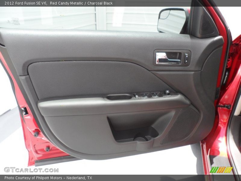 Red Candy Metallic / Charcoal Black 2012 Ford Fusion SE V6