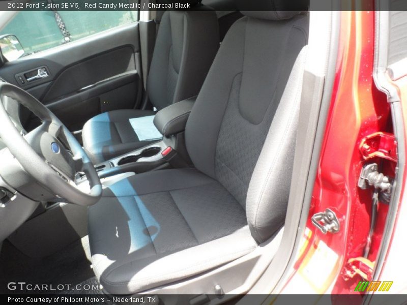 Red Candy Metallic / Charcoal Black 2012 Ford Fusion SE V6