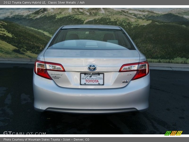 Classic Silver Metallic / Ash 2012 Toyota Camry Hybrid LE