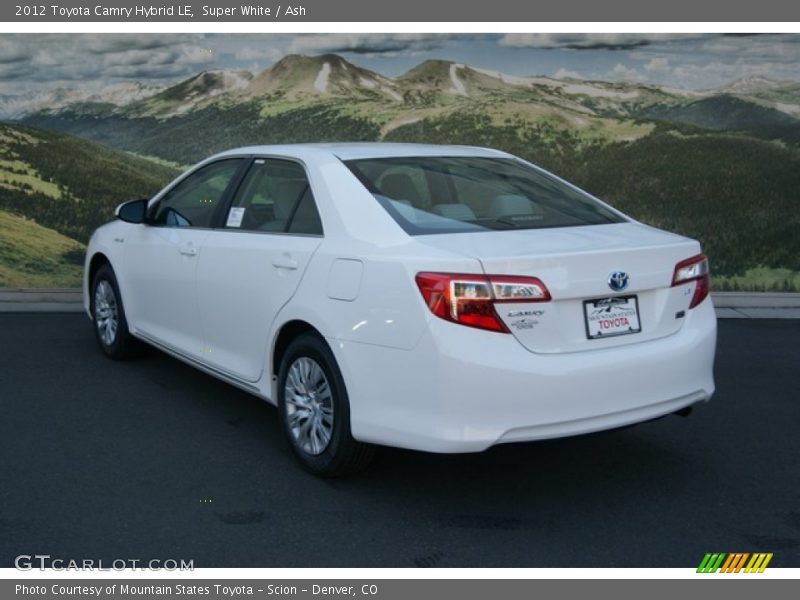 Super White / Ash 2012 Toyota Camry Hybrid LE