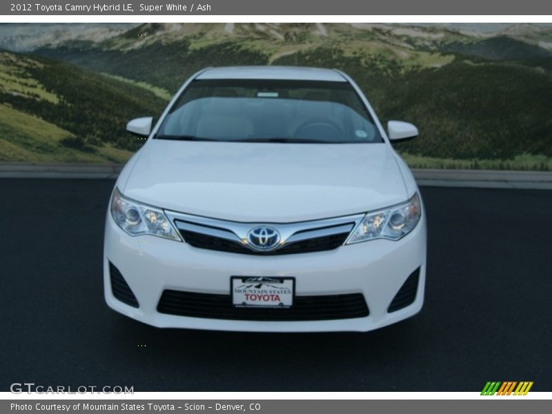 Super White / Ash 2012 Toyota Camry Hybrid LE