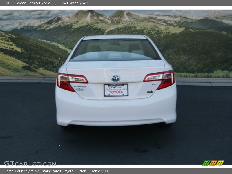 Super White / Ash 2012 Toyota Camry Hybrid LE