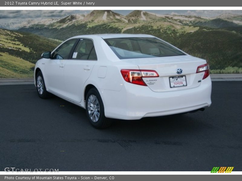 Super White / Ivory 2012 Toyota Camry Hybrid LE