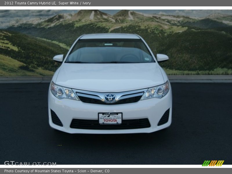 Super White / Ivory 2012 Toyota Camry Hybrid LE