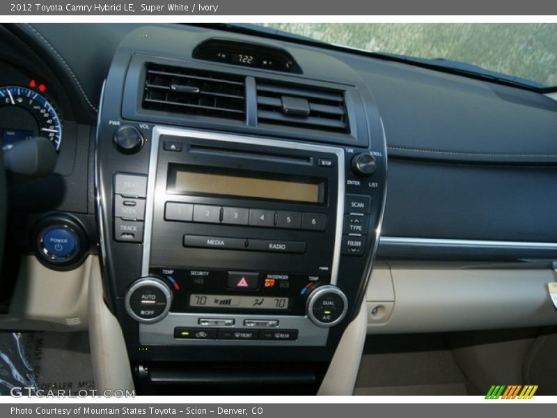 Super White / Ivory 2012 Toyota Camry Hybrid LE