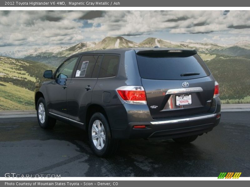 Magnetic Gray Metallic / Ash 2012 Toyota Highlander V6 4WD