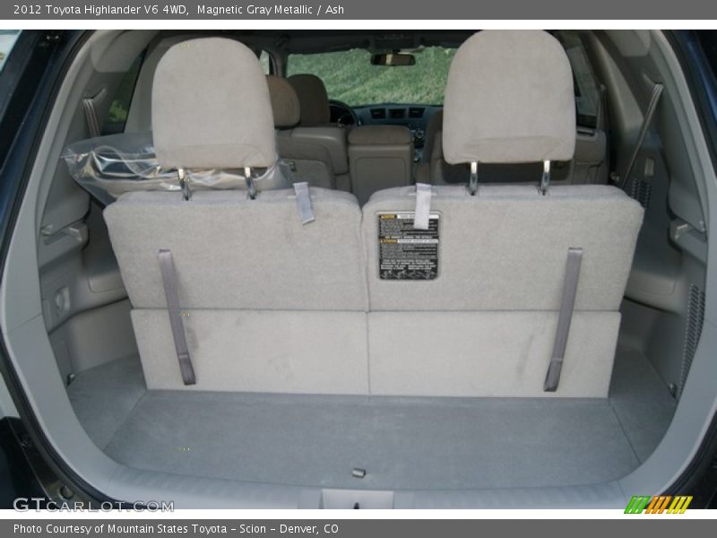 Magnetic Gray Metallic / Ash 2012 Toyota Highlander V6 4WD