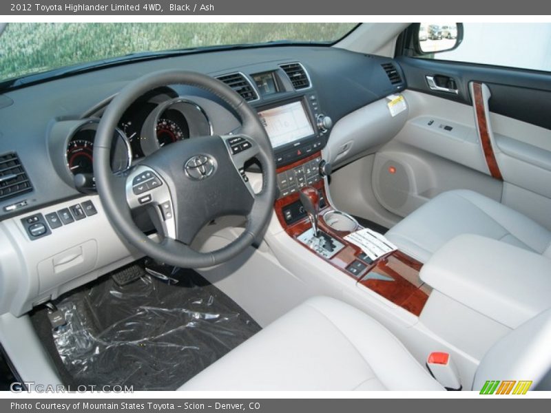 Black / Ash 2012 Toyota Highlander Limited 4WD