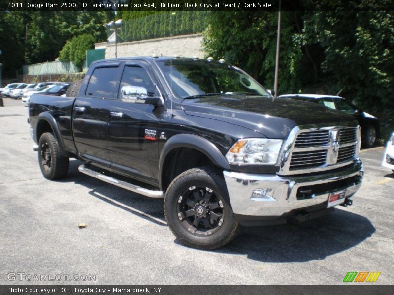 Brilliant Black Crystal Pearl / Dark Slate 2011 Dodge Ram 2500 HD Laramie Crew Cab 4x4