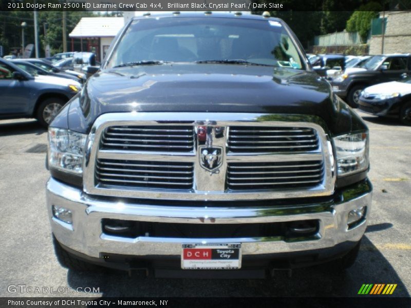 Brilliant Black Crystal Pearl / Dark Slate 2011 Dodge Ram 2500 HD Laramie Crew Cab 4x4
