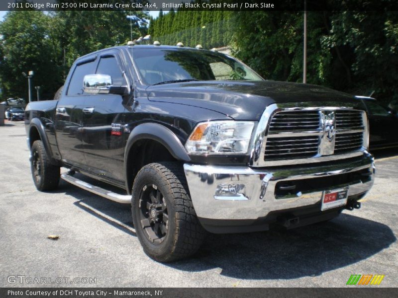 Brilliant Black Crystal Pearl / Dark Slate 2011 Dodge Ram 2500 HD Laramie Crew Cab 4x4