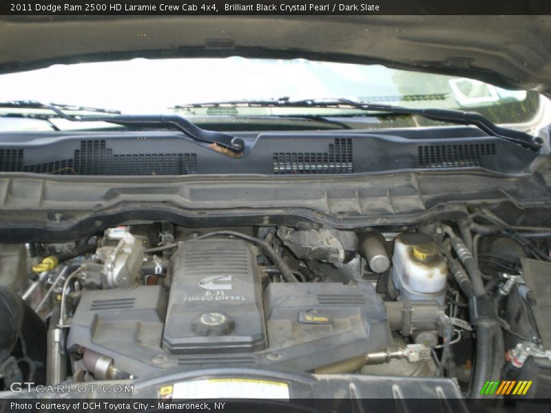Brilliant Black Crystal Pearl / Dark Slate 2011 Dodge Ram 2500 HD Laramie Crew Cab 4x4