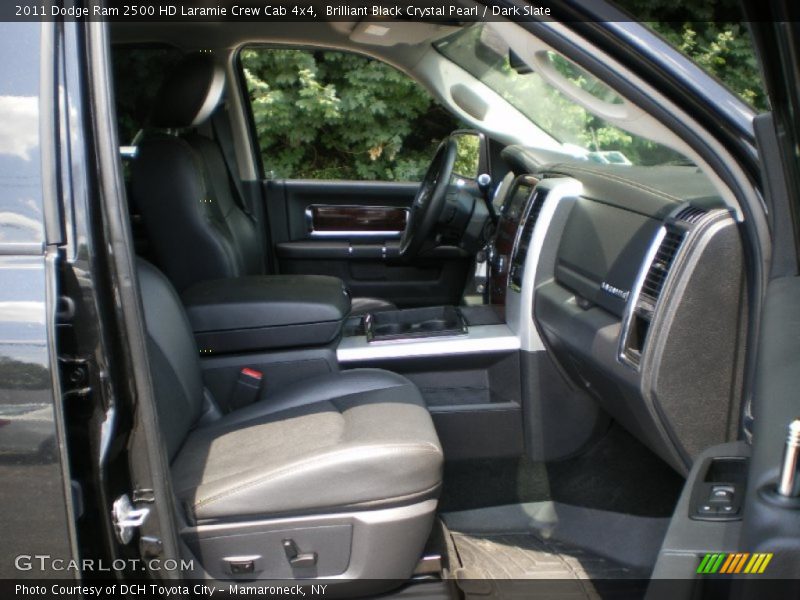 Brilliant Black Crystal Pearl / Dark Slate 2011 Dodge Ram 2500 HD Laramie Crew Cab 4x4