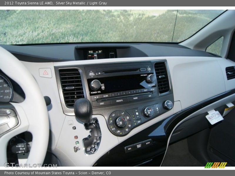 Silver Sky Metallic / Light Gray 2012 Toyota Sienna LE AWD