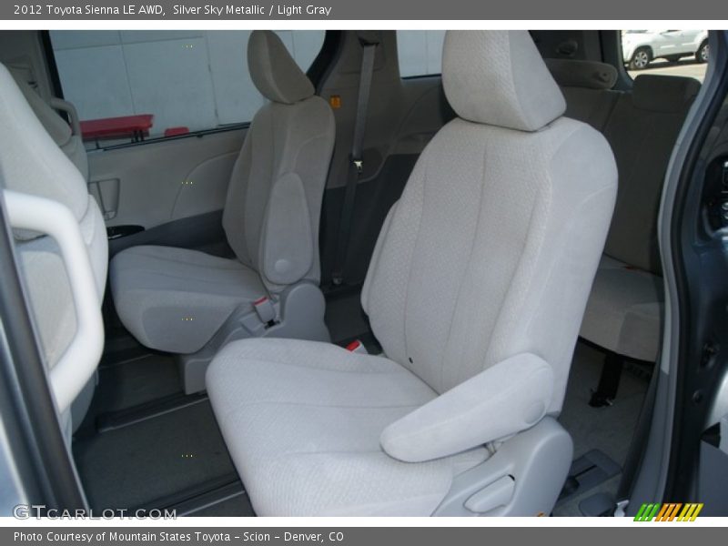 Silver Sky Metallic / Light Gray 2012 Toyota Sienna LE AWD