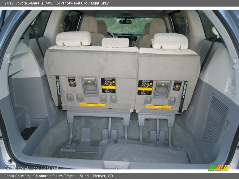 Silver Sky Metallic / Light Gray 2012 Toyota Sienna LE AWD