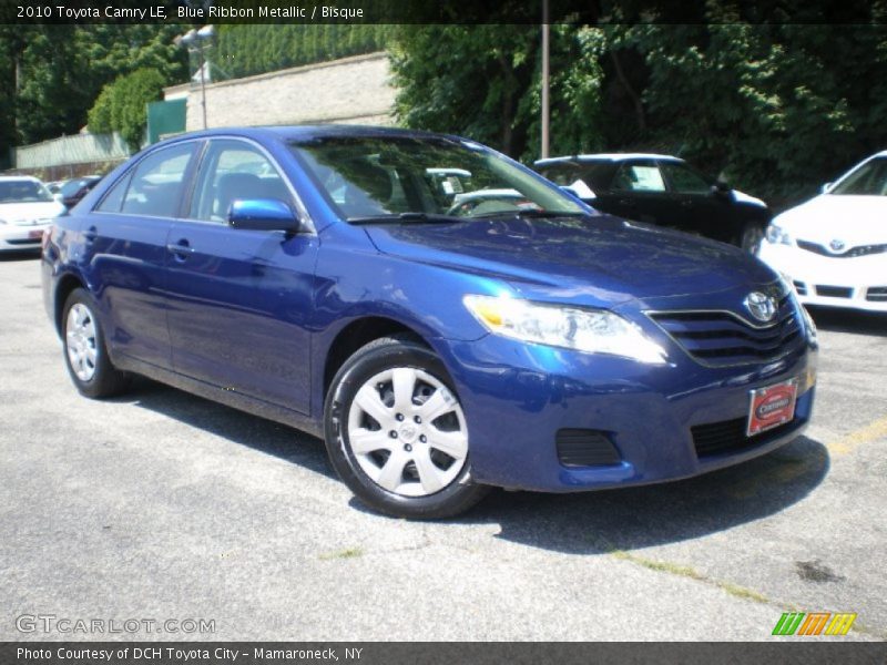 Blue Ribbon Metallic / Bisque 2010 Toyota Camry LE