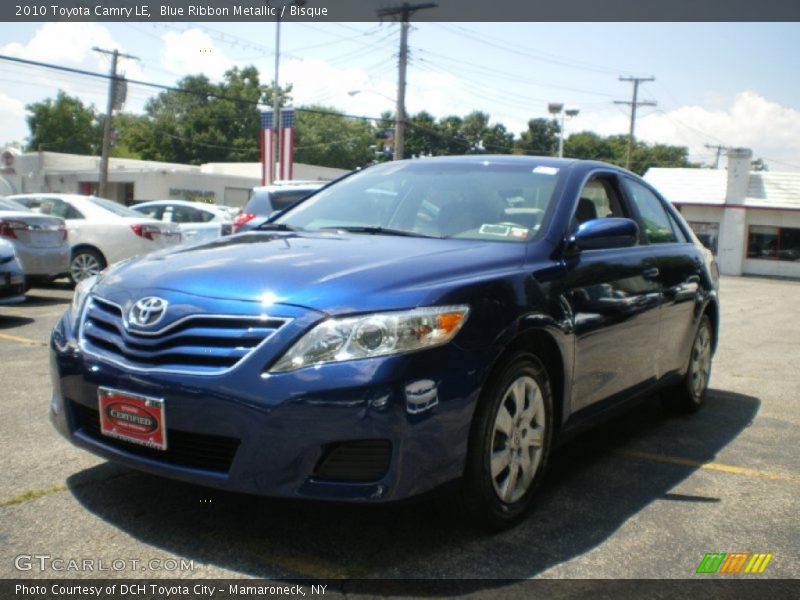 Blue Ribbon Metallic / Bisque 2010 Toyota Camry LE
