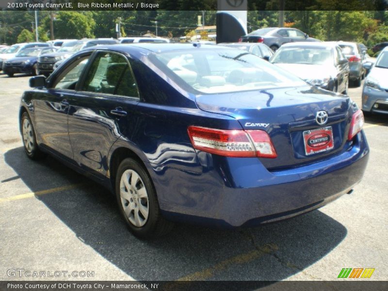 Blue Ribbon Metallic / Bisque 2010 Toyota Camry LE