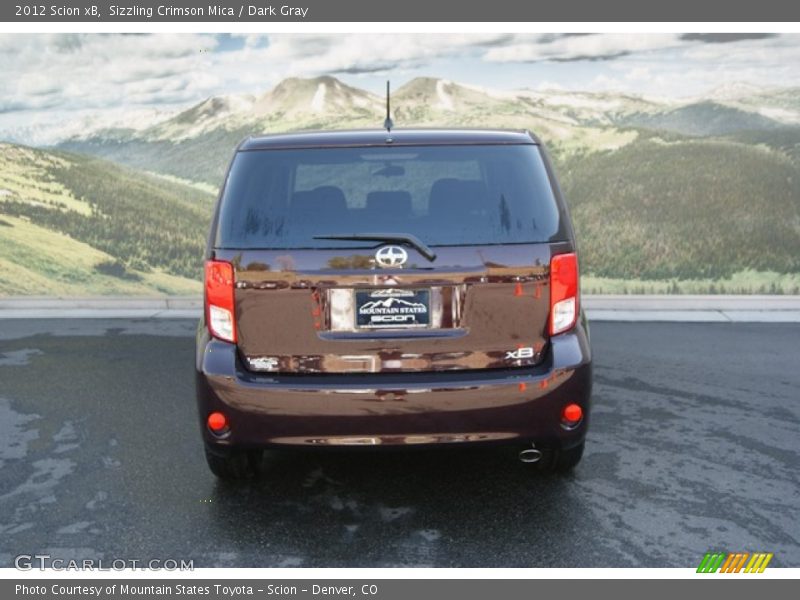 Sizzling Crimson Mica / Dark Gray 2012 Scion xB