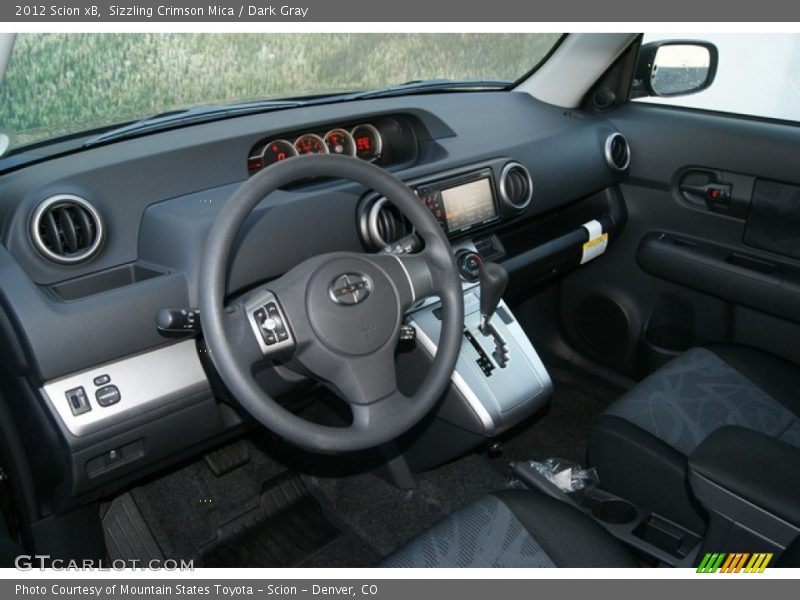 Sizzling Crimson Mica / Dark Gray 2012 Scion xB