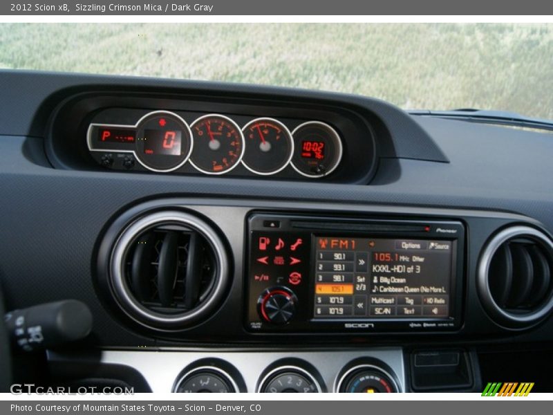 Sizzling Crimson Mica / Dark Gray 2012 Scion xB