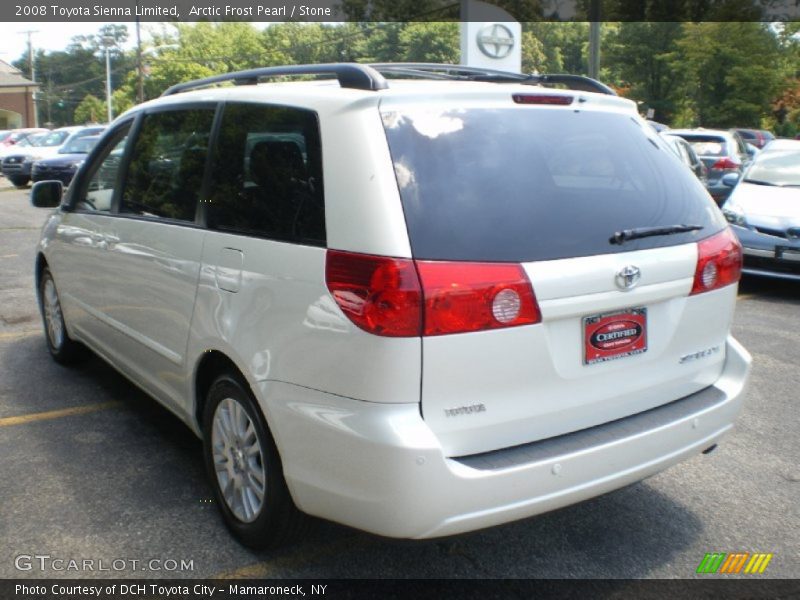 Arctic Frost Pearl / Stone 2008 Toyota Sienna Limited