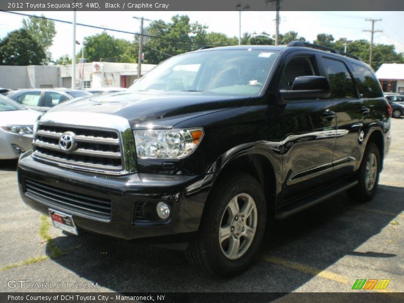 Black / Graphite Gray 2012 Toyota Sequoia SR5 4WD