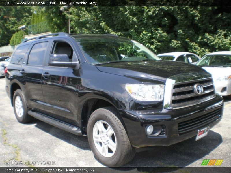 Black / Graphite Gray 2012 Toyota Sequoia SR5 4WD