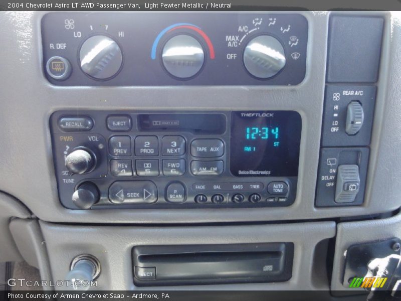 Controls of 2004 Astro LT AWD Passenger Van