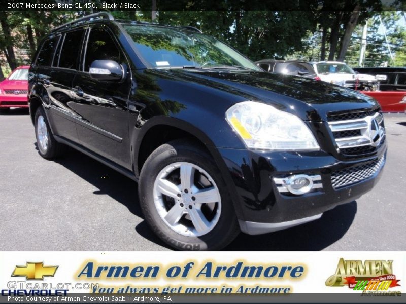 Black / Black 2007 Mercedes-Benz GL 450