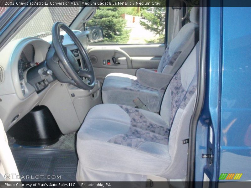 Front Seat of 2002 Astro LS Conversion Van
