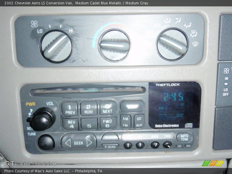 Controls of 2002 Astro LS Conversion Van