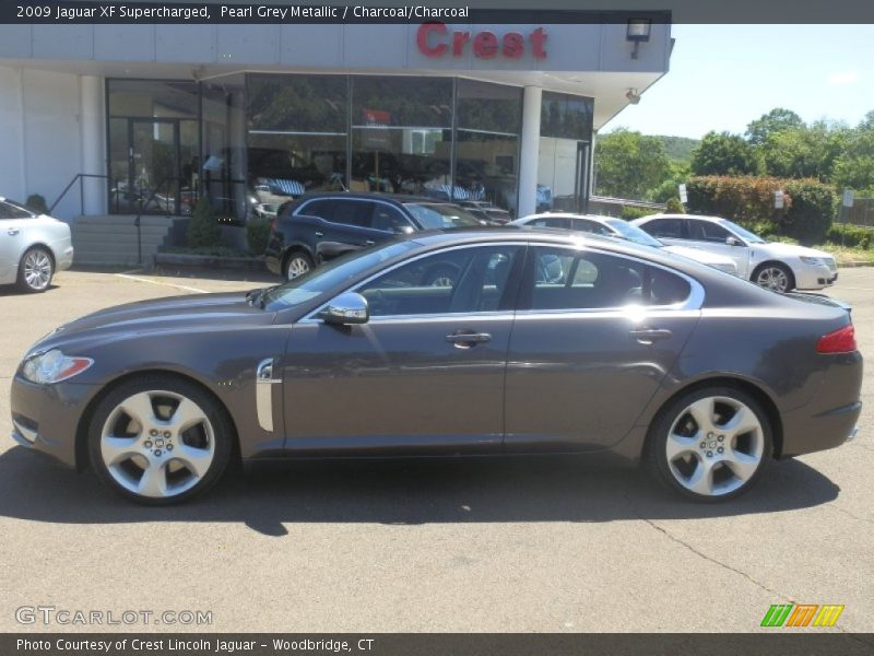 Pearl Grey Metallic / Charcoal/Charcoal 2009 Jaguar XF Supercharged