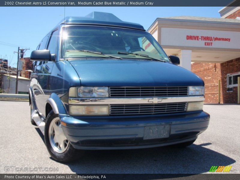 Medium Cadet Blue Metallic / Medium Gray 2002 Chevrolet Astro LS Conversion Van