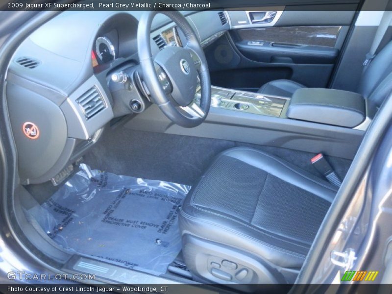 Pearl Grey Metallic / Charcoal/Charcoal 2009 Jaguar XF Supercharged