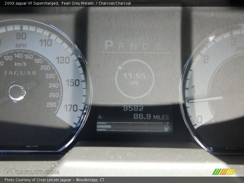 Pearl Grey Metallic / Charcoal/Charcoal 2009 Jaguar XF Supercharged