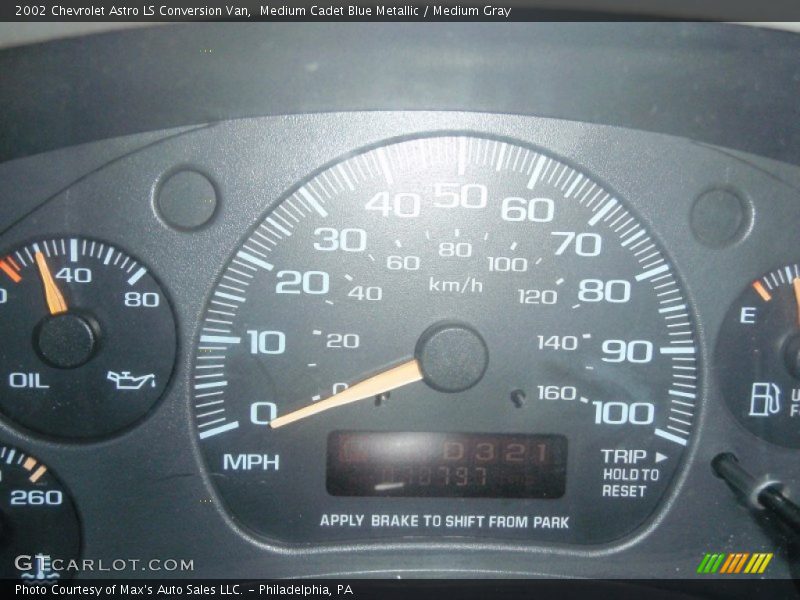 Medium Cadet Blue Metallic / Medium Gray 2002 Chevrolet Astro LS Conversion Van