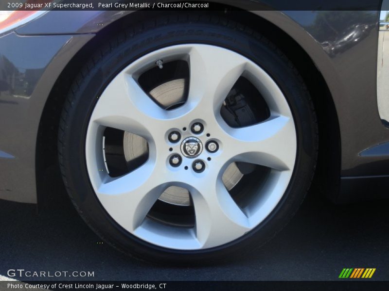 Pearl Grey Metallic / Charcoal/Charcoal 2009 Jaguar XF Supercharged