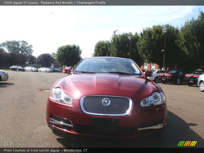 Radiance Red Metallic / Champagne/Truffle 2009 Jaguar XF Luxury