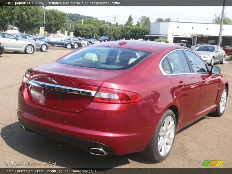 Radiance Red Metallic / Champagne/Truffle 2009 Jaguar XF Luxury