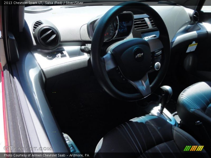 Salsa (Red) / Silver/Silver 2013 Chevrolet Spark LT