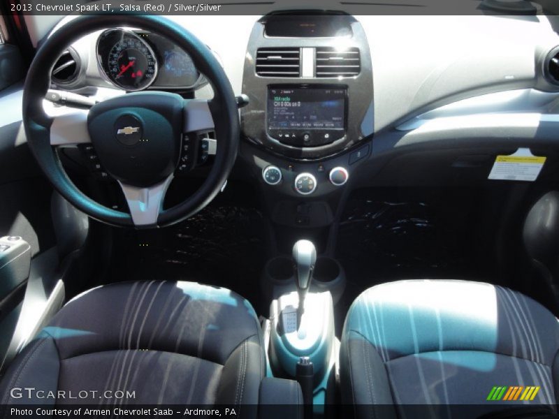 Salsa (Red) / Silver/Silver 2013 Chevrolet Spark LT