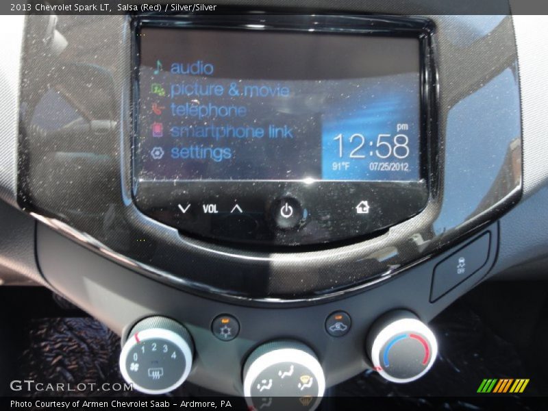 Salsa (Red) / Silver/Silver 2013 Chevrolet Spark LT