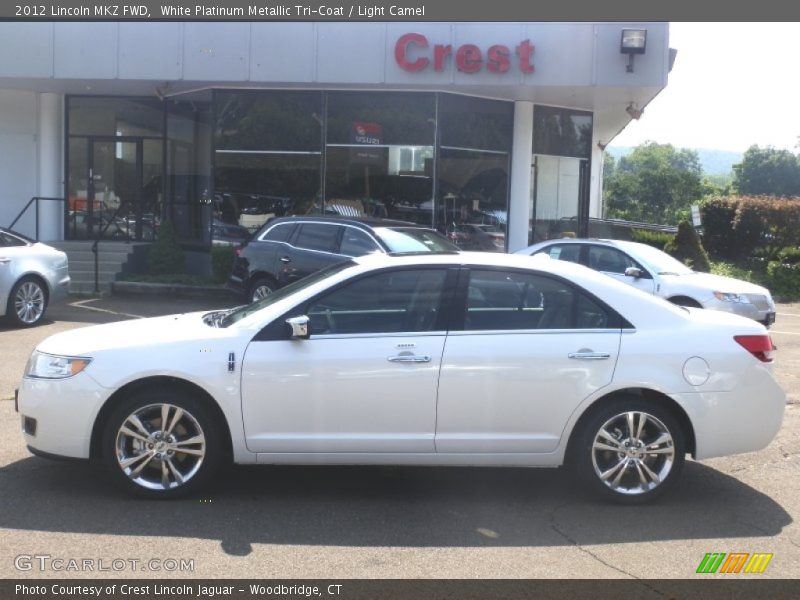 White Platinum Metallic Tri-Coat / Light Camel 2012 Lincoln MKZ FWD