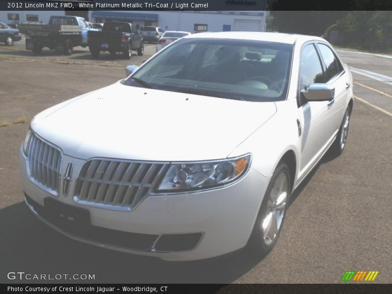 White Platinum Metallic Tri-Coat / Light Camel 2012 Lincoln MKZ FWD
