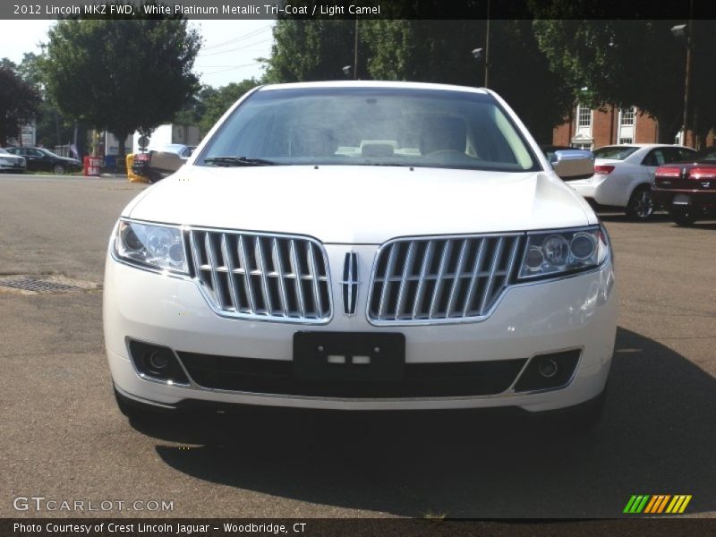 White Platinum Metallic Tri-Coat / Light Camel 2012 Lincoln MKZ FWD