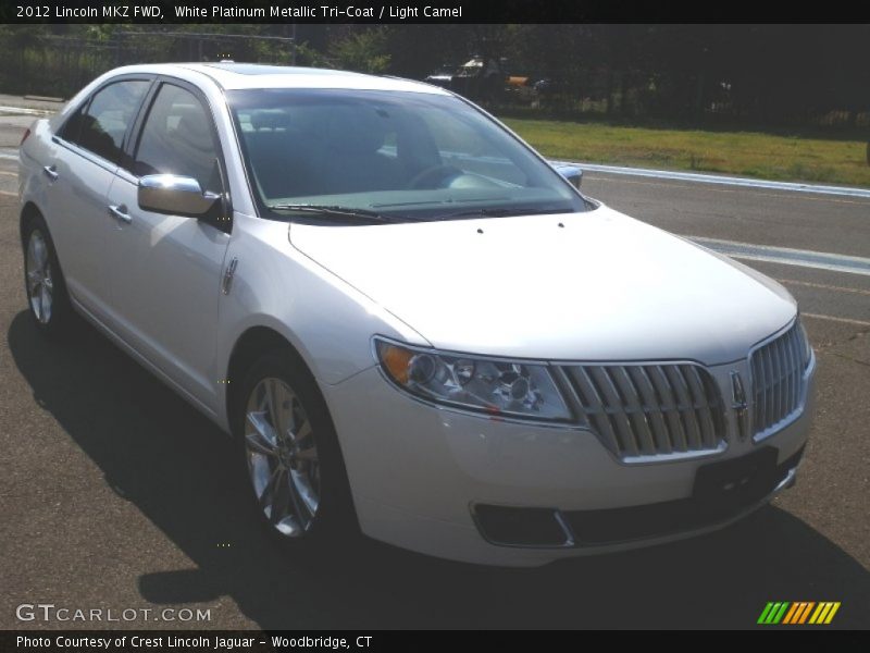 White Platinum Metallic Tri-Coat / Light Camel 2012 Lincoln MKZ FWD